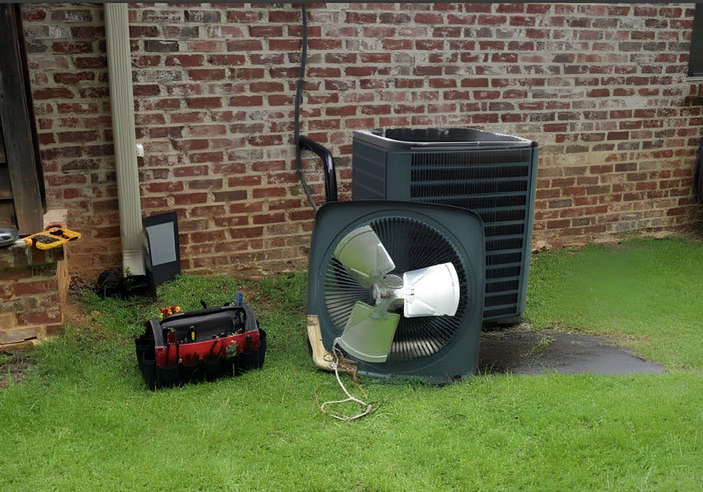 HVAC technician at work